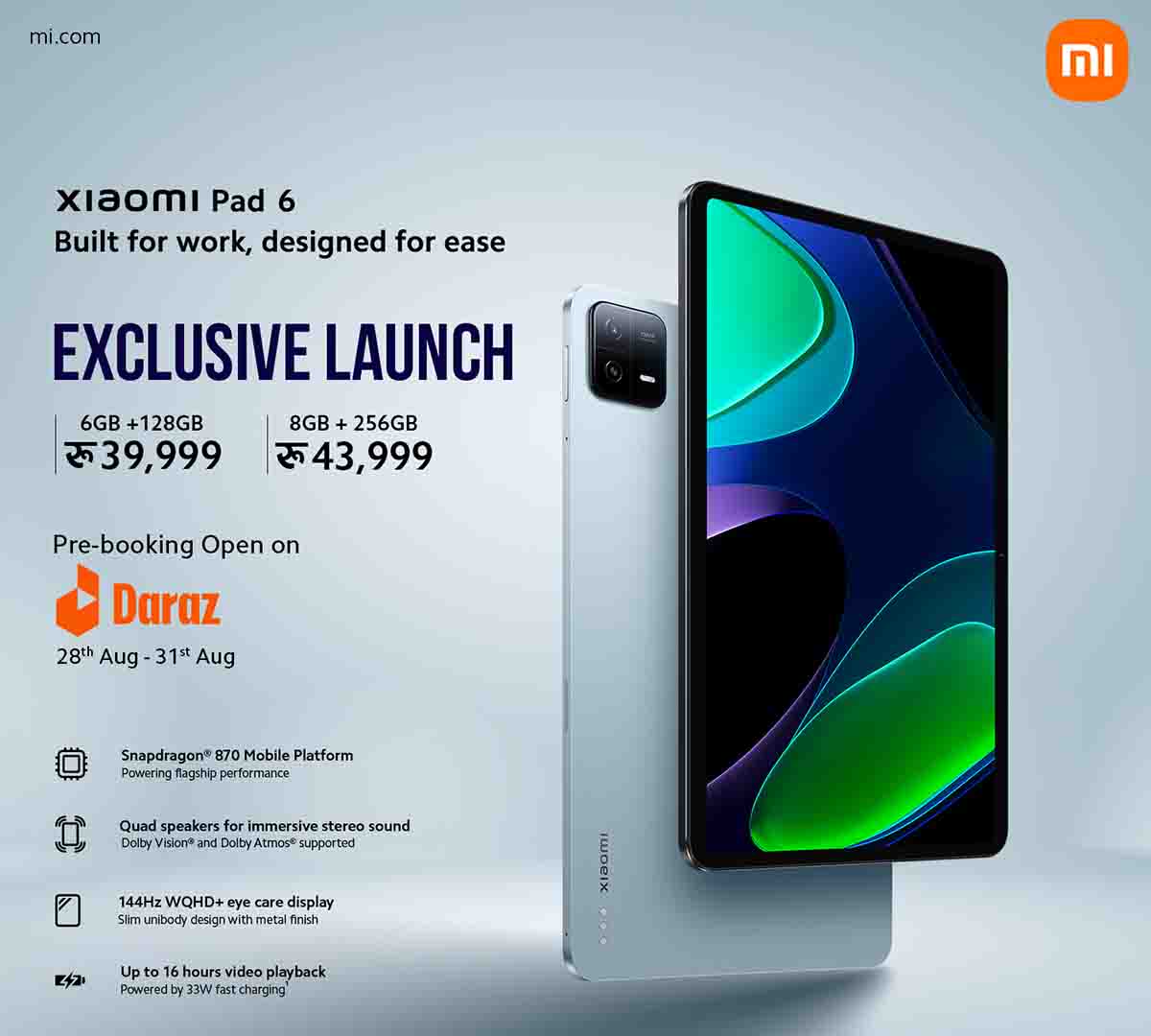 Xiaomi has Released Pad 6 Along with Pad 6 Keyboard and Smart Pen 2nd  Generation – नेपाली माला डट कम